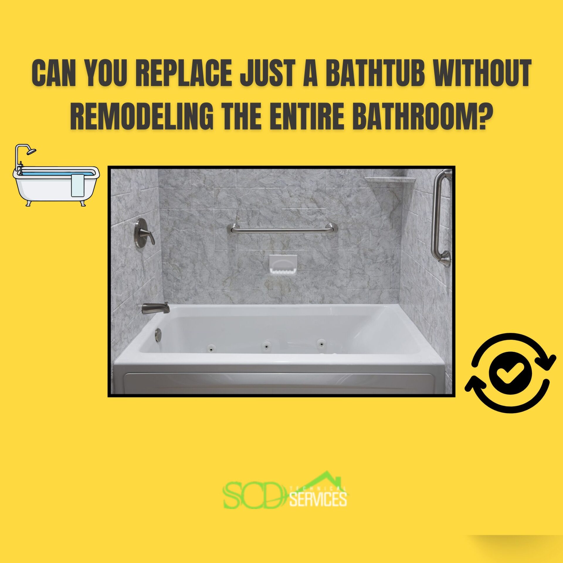 Replace a Bathtub Without Remodeling Entire Bathroom
