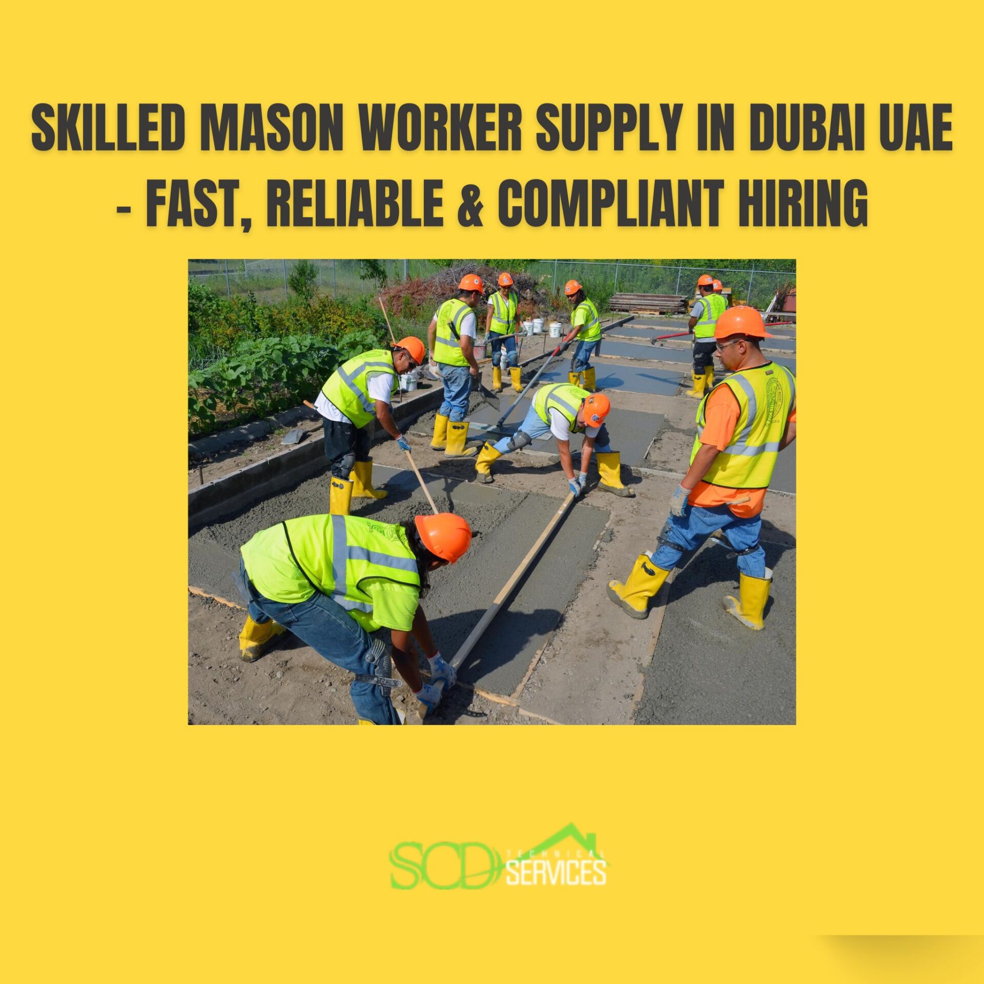 Skilled Mason Worker Supply in Dubai UAE
