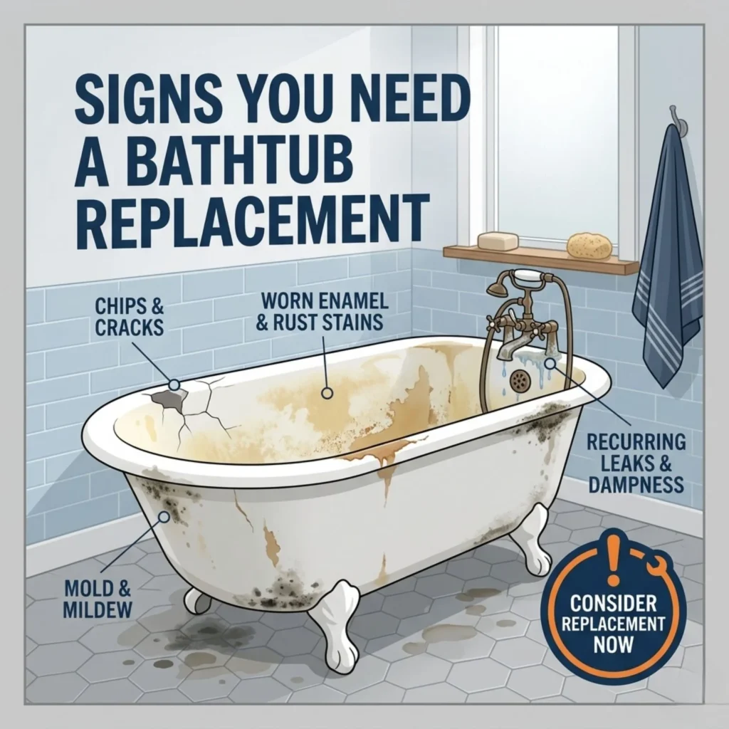 Signs You Need a Bathtub Replacement